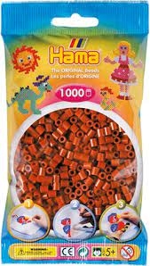 HAMA STRIJKKRALEN - BRUIN (020), 1000ST. (ZAKJE 17,5 X 9,5 CM)